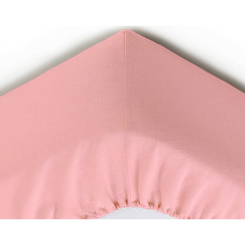 Drap-housse grand bonnet coton TERTIO® - Rose Blush