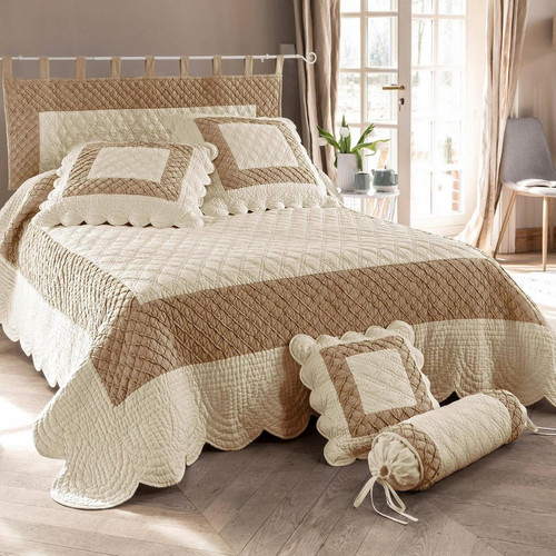 Becquet - Housse d'oreiller et de coussin bicolore Becquet - Multicolore - Linge de lit matiere naturelle