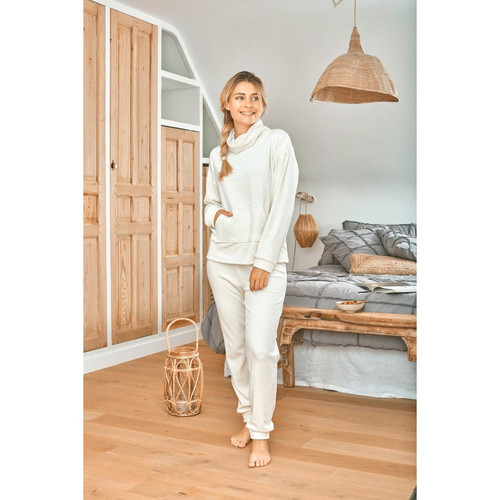 Becquet - Pyjama Masofty blanc ivoire - Pyjamas femme et lingerie de nuit
