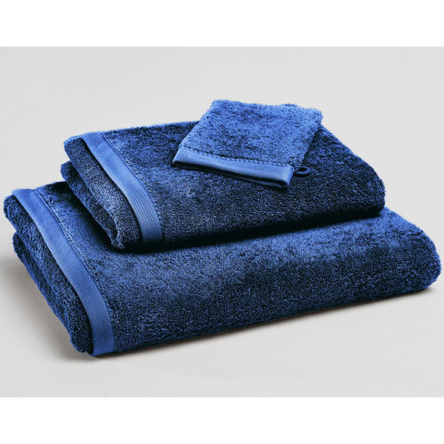 Becquet - Lot de 2 gants de toilette Lauréat Bleu Orage 15x21 cm en coton - Black Friday Montre et bijoux femme