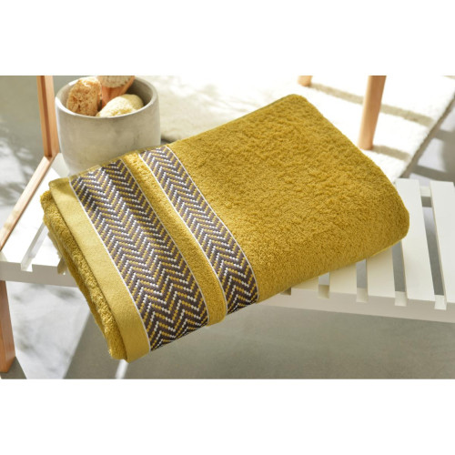 Becquet - Serviette de bain ESCALE - Serviettes draps de bain jaune