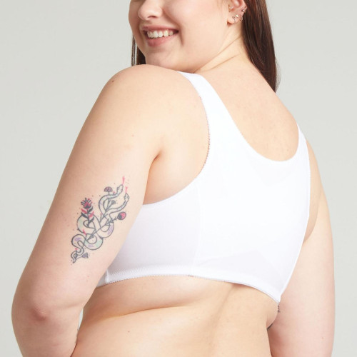 Soutien-Gorge Sans Armatures Blanc-Posture Control en coton Bestform Mode femme