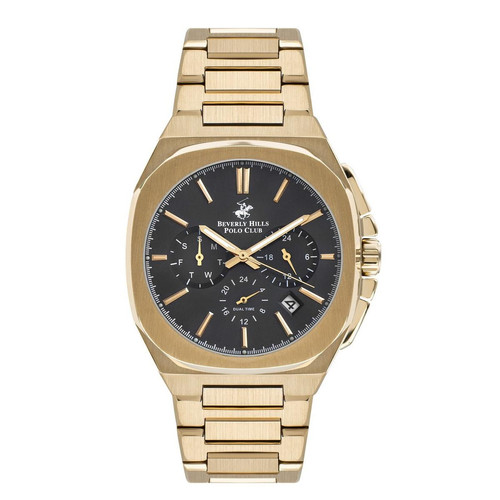 Beverly Hills Polo Club - Montre BBP3210X-150 avec bracelet en acier doré pour homme - Promos montres