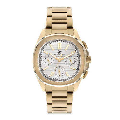 Beverly Hills Polo Club - Montre BBP3212X-130 avec bracelet en acier doré pour homme - Montre chronographe