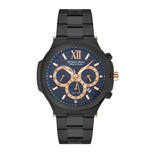 Beverly Hills Polo Club - Montre BBP3216X-690 avec bracelet en acier noir pour homme - Promos montres