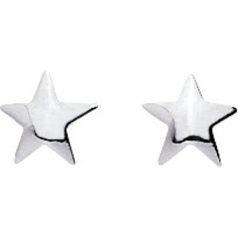 Stella Bijoux - Boucles d'oreilles Etoiles Or 750/1000 blanc (18K) - Stella Bijoux