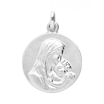 Stella Bijoux - Médaille vierge à l'enfant argent - Naissance et baptême