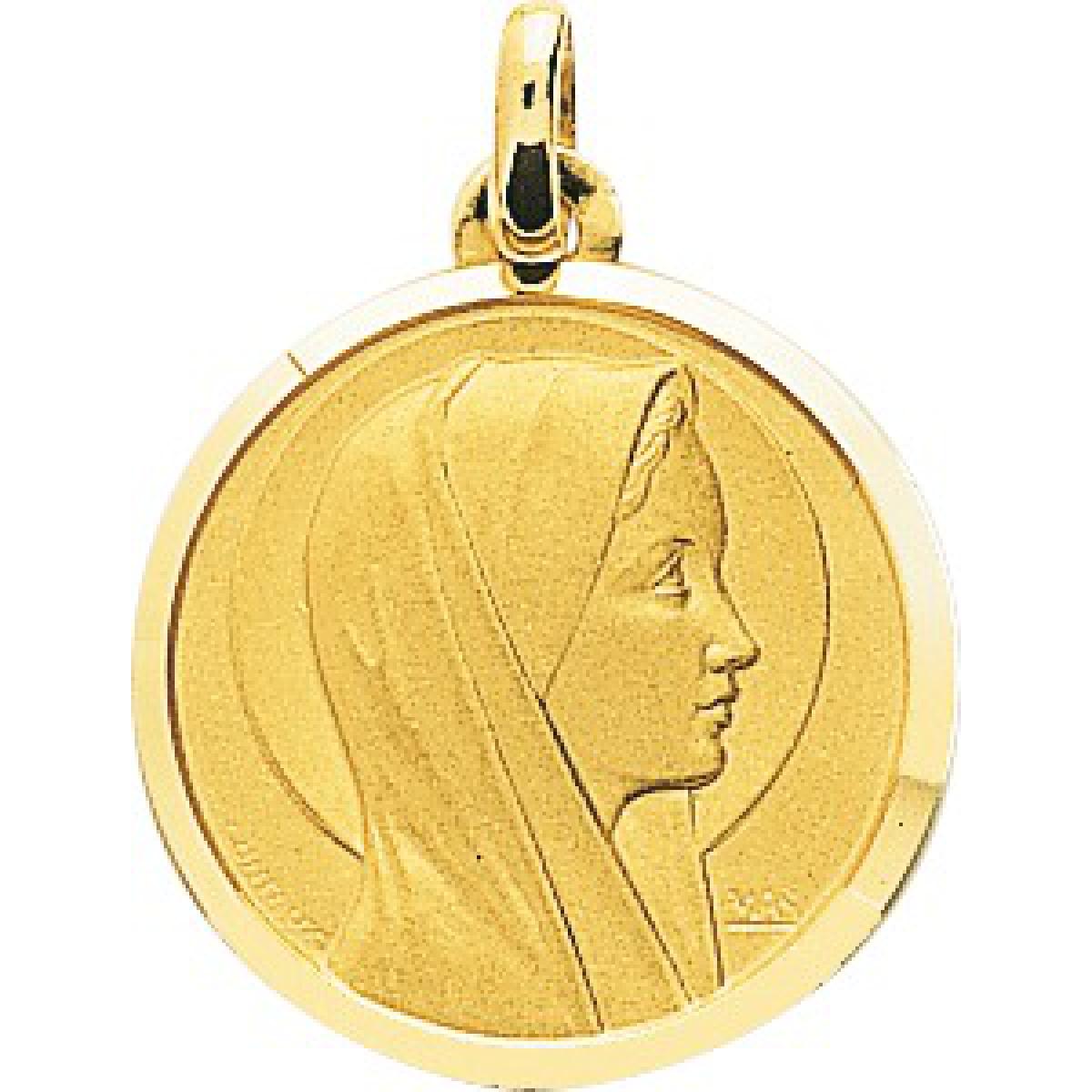 Médaille vierge or 750/1000 jaune (18K) Doré Stella LES ESSENTIELS ENFANTS