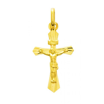 Stella Bijoux - Pendentif Croix Christ or 750/1000 jaune  (18K) - Stella Bijoux
