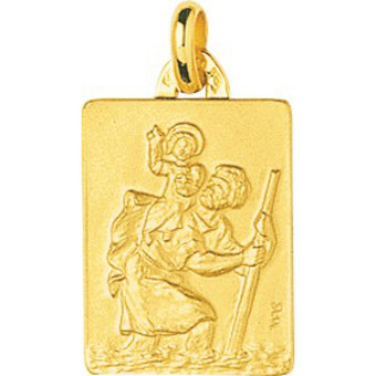 Stella Bijoux - Médaille St-Christophe or 750/1000 jaune (18K) - Stella Bijoux