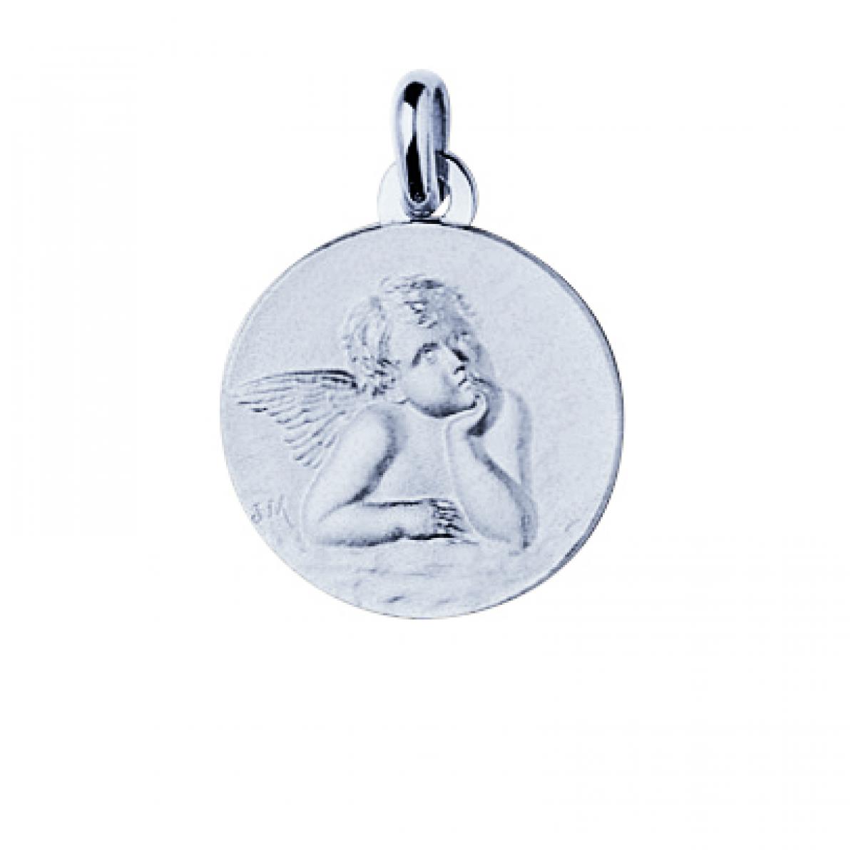 Médaille Or 750/1000 blanc (18K) Argent Stella LES ESSENTIELS ENFANTS