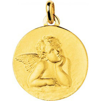 Stella Bijoux - Médaille ange or 750/1000 jaune (18K) - Stella Bijoux
