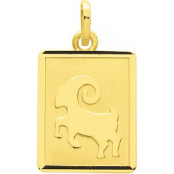 Stella Bijoux - Médaille zodiaque bélier or 750/1000 jaune (18K) - Naissance et baptême