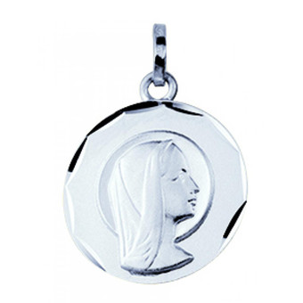 Stella Bijoux - Médaille vierge Or 375/1000 blanc (9K) - Medailles