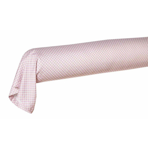 Blanc des Vosges - Taie De Traversin DELICATESSE Blush Satin 100% Coton Peigné 120 Fils/Cm² 90 x 190 cm Rose - Taies d oreillers traversins rose