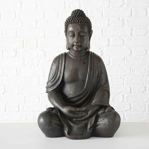Boltze - Figurine Buddha En Résine Noir 70 Cm - La déco