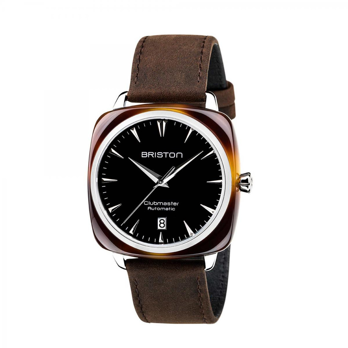 Montres mixtes Briston Watches Clubmaster Iconic 18640-SA-TI-1-LVC - Bracelet Cuir Marron