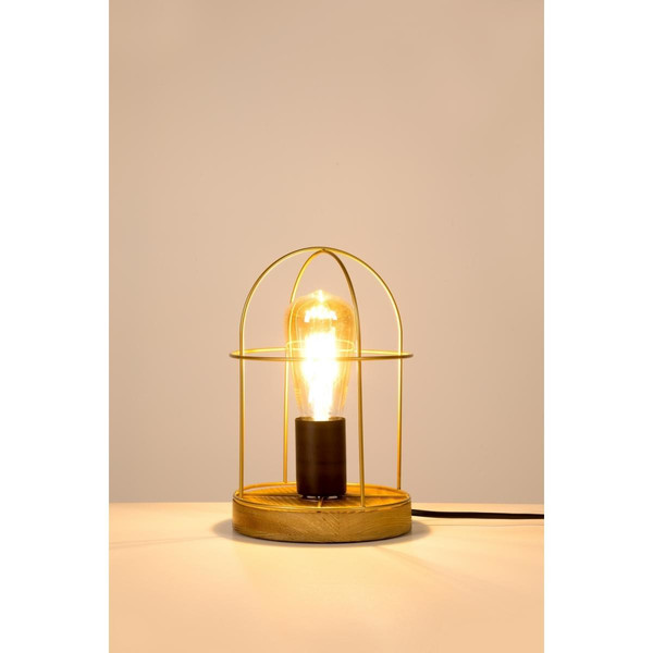 Lampe de table Netuno 1xE27 Max.25W Pin teinté/Noir/Or  Doré Britop Lighting Meuble & Déco