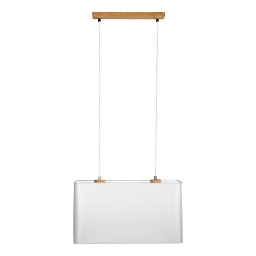 Lampe pendante Cadre 2xE27 Max.40W Chêne huilé/PVC transparent/ Gris Britop Lighting
