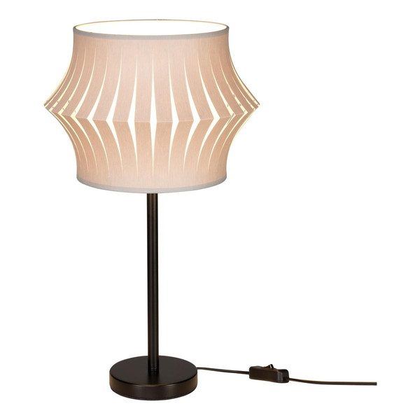 Lotus Lampe à poser 1xE27 Max.40W Noir/Noir PVC/Gris Rose Britop Lighting Meuble & Déco