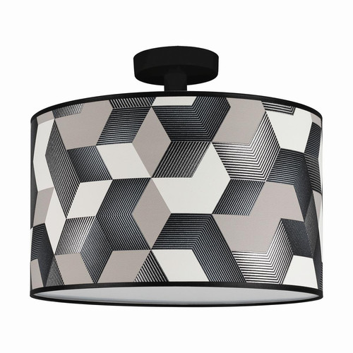 Britop Lighting - Plafonnier Espacio 1xE27 Max.60W Noir/Multicolore - Lampes et luminaires Design