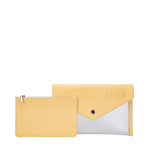 Pochette jaune et transparent Jaune By Chabrand Mode femme