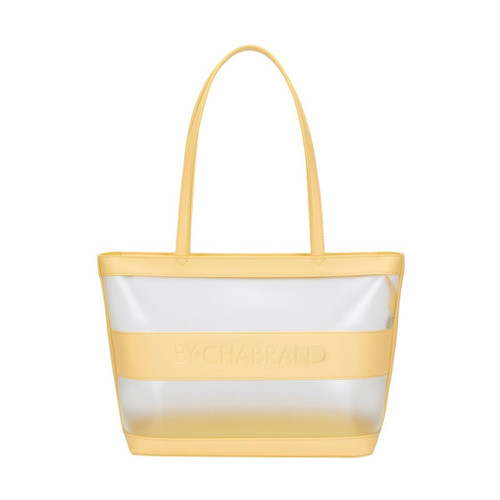 By Chabrand - Sac cabas jaune et transparent pour femme - Maroquinerie By Chabrand