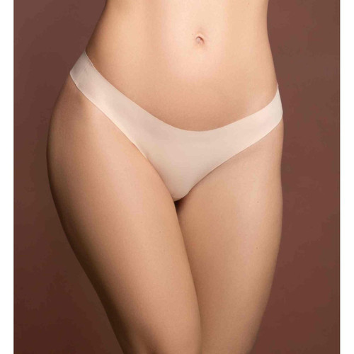 Bye Bra - Pack de 2 culottes brésiliennes invisibles Beige - Promos lingerie femme
