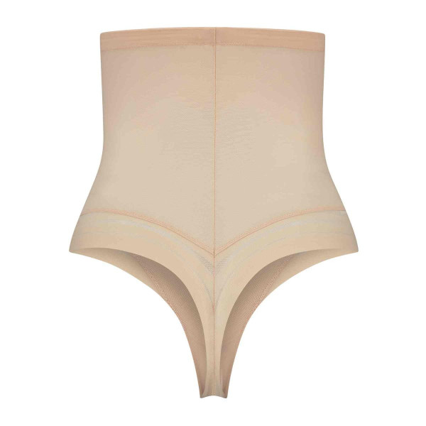String taille haute gainant Beige Bye Bra Lingerie invisible