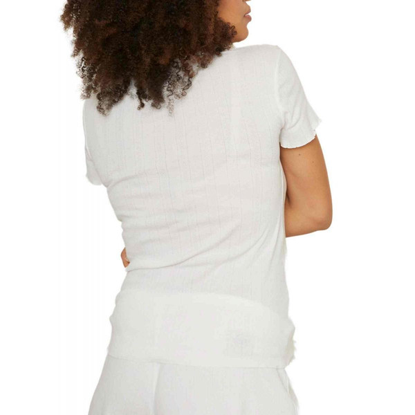 T-shirt de grossesse et d'allaitement - Blanc - Cache Cœur Lingerie en coton bio Cache Coeur