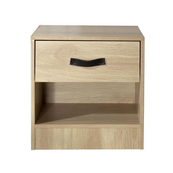 Table de chevet 1 tiroir et 1 niche en bois Beige Beige Calicosy Meuble & Déco