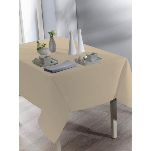 Calitex - Nappe TENTATION UNIE Lin 140 x 300 cm - Promos linge de table