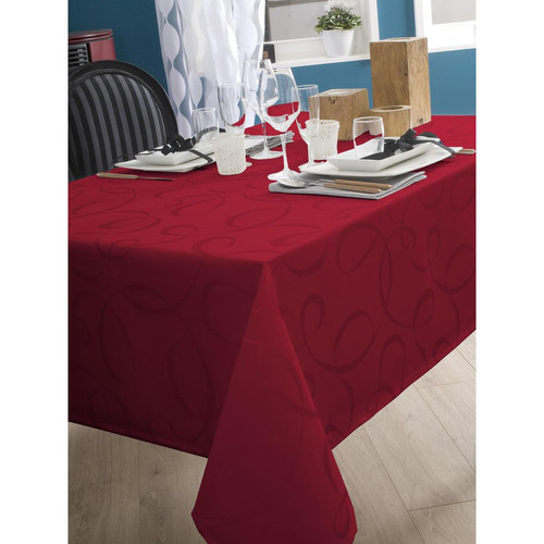 Calitex - Nappe textile KACIE Rouge - Linge de table