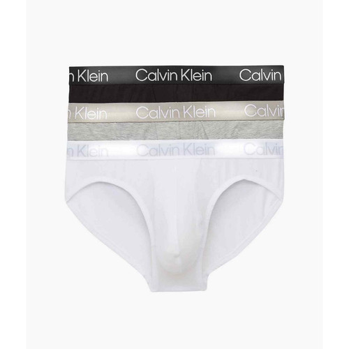 Calvin Klein Underwear - Pack de 3 slips logotés ceinture élastique - Slip  homme