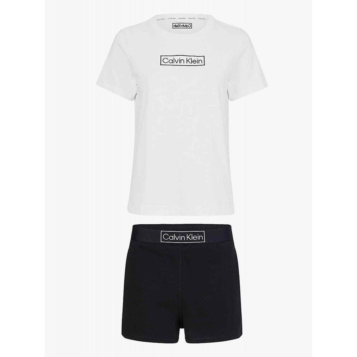 Ensemble pyjama top et short - Calvin Klein Underwear Noir en coton
