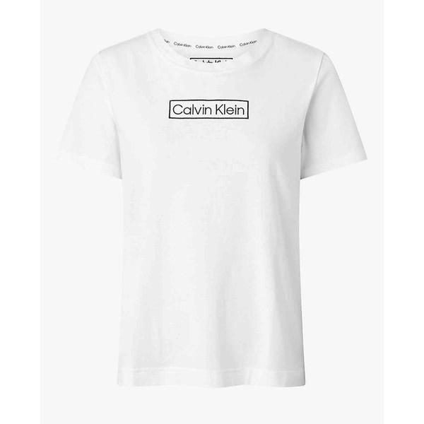 T-shirt col rond à manches courtes - Blanc Calvin Klein Underwear en coton Calvin Klein Underwear Mode femme