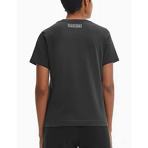 T-shirt col rond à manches courtes - Calvin Klein Underwear Noir  en coton Calvin Klein Underwear