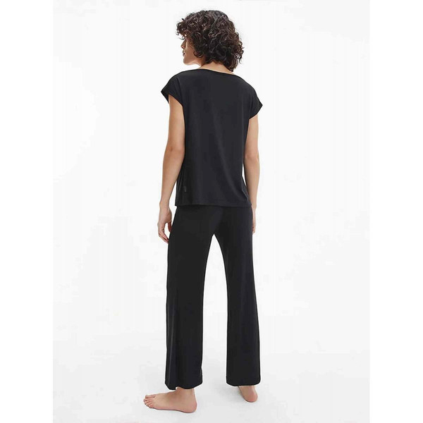 T-shirt col rond large à manches courtes - Noir Calvin Klein Underwear en coton modal Ensembles et pyjamas femme