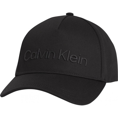 Calvin Klein Maroquinerie - Casquette noire logotypée en coton  - Calvin Klein Maroquinerie et accessoires