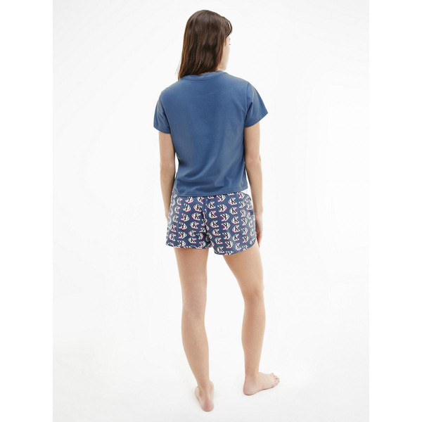 Ensemble Pyjama Short et T-Shirt - Bleu Calvin Klein Underwear en coton Calvin Klein Underwear