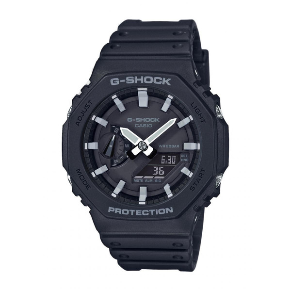 Montre Mixte Casio G- Shock  GA-2100-1AER - Bracelet Résine Noir Noir Casio LES ESSENTIELS HOMME