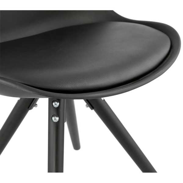 Chaise Noir design MOMO  Noir 3S. x Home Meuble & Déco