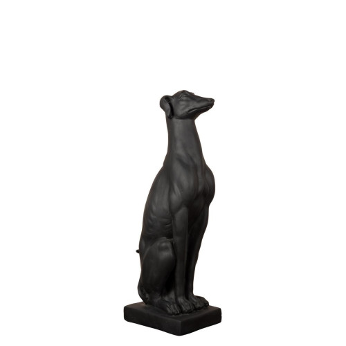 Chehoma - Figurine de Chien Noir Assis - Statue Et Figurine Design