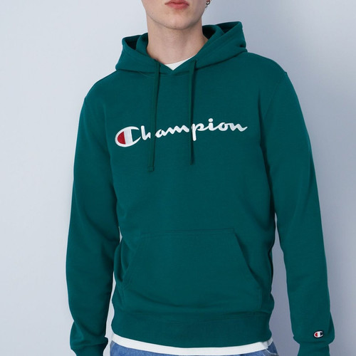 Champion - Sweatshirt à capuche vert pour homme  - Puma vert