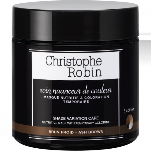 Christophe Robin - Masque nuanceur de couleur Brun Froid - Soins cheveux femme