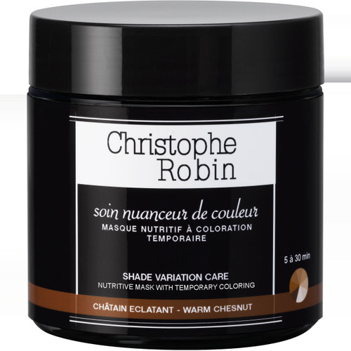 Christophe Robin - Masque nuanceur de couleur Châtain Eclatant - Soins cheveux femme
