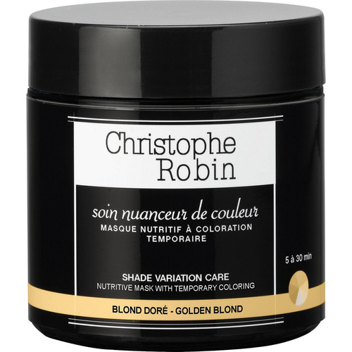 Christophe Robin - Masque nuanceur de couleur Blond Doré - Tous les soins cheveux