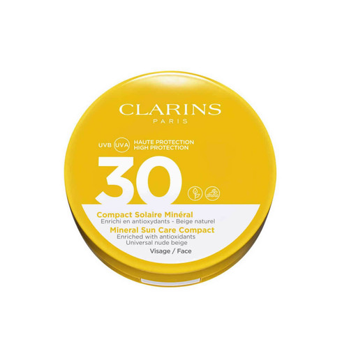 Clarins - COMPACT SOLAIRE MINERAL SPF30 VISAGE - Solaire et bronzant  femme