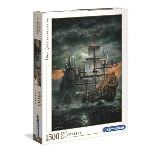 Clementoni - Clementoni - Puzzle 1500 pièces Le bateau pirate - Jeux de société et puzzles