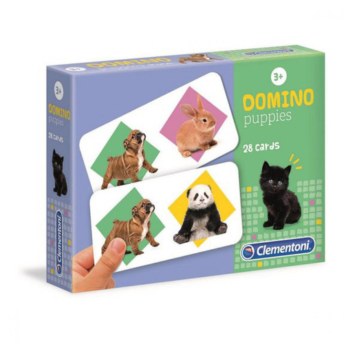 Clementoni - Domino bébé animaux - Jeux éducatifs